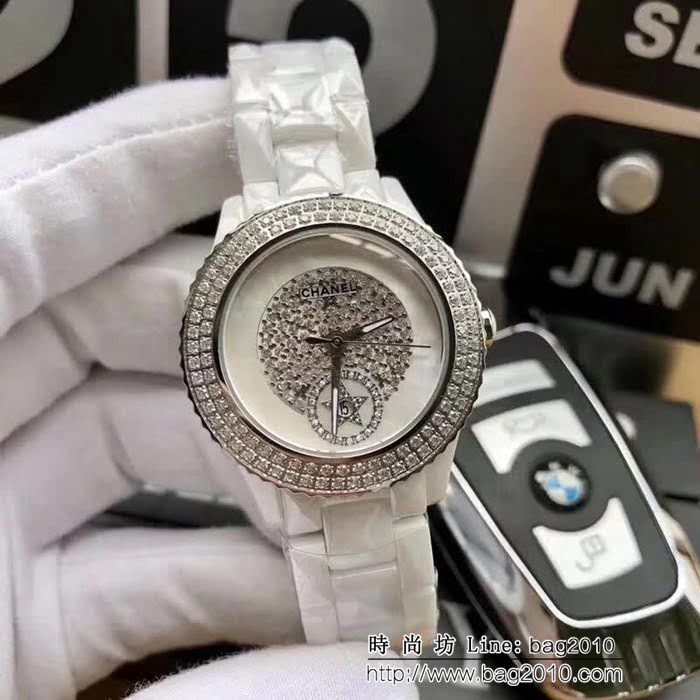 CHANEL香奈兒 2018新款 深度防水 陶瓷系列女表 WSS0843
